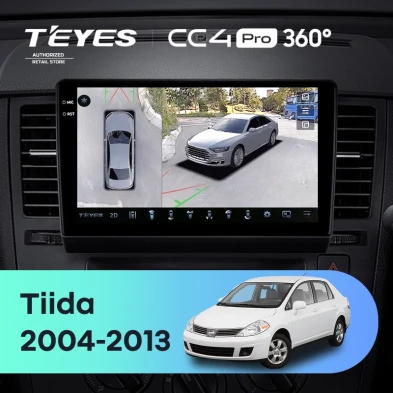 Штатная магнитола Teyes CC4 Pro 360 12/256 Nissan Tiida C11 (2004-2013) F1