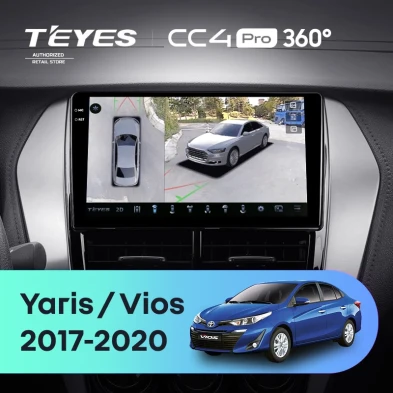 Штатная магнитола Teyes CC4 Pro 360 8/128 Toyota Yaris (2017-2020) F2