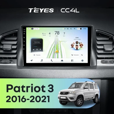 Штатная магнитола Teyes CC4L 6/64 UAZ Patriot 3 (2016-2021) F2