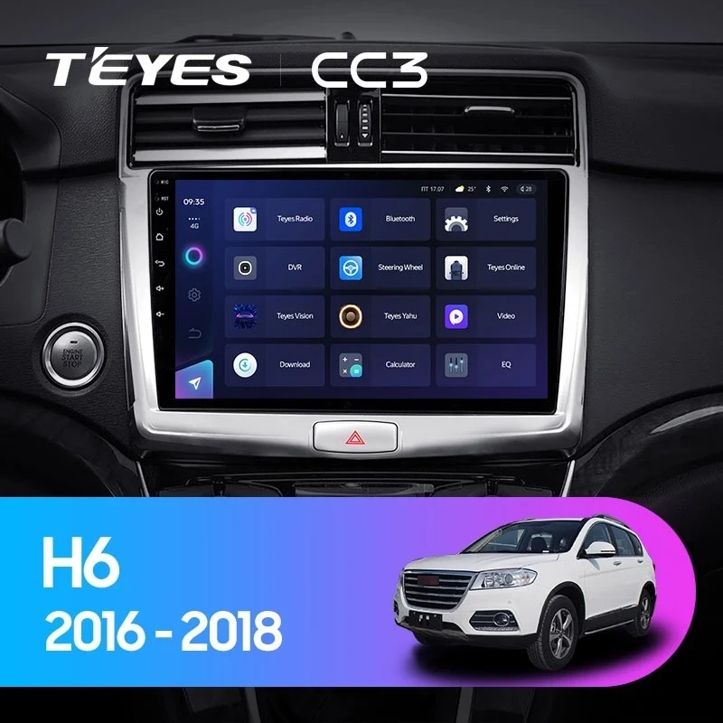 Штатная магнитола Teyes CC3 4/64 Haval H6 (2016-2018)
