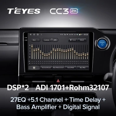 Штатная магнитола Teyes CC3 2K 4/64 Toyota Noah 4 R90 (2022-2023) Правый руль