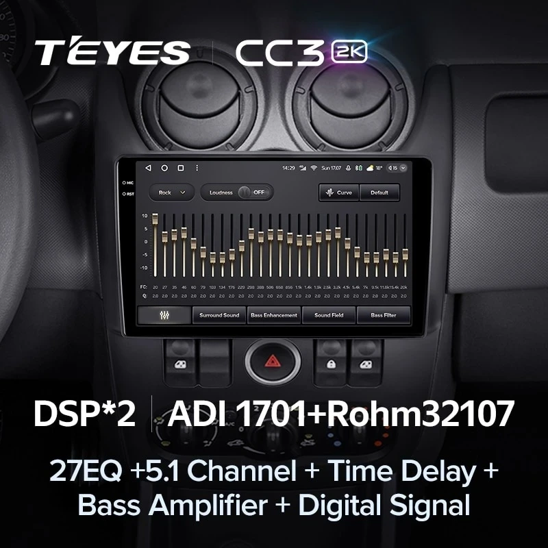 Штатная магнитола Teyes CC3 2K 4/32 Lada Largus (2012-2021)