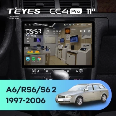 Штатная магнитола Teyes CC4 Pro 8/128 Audi S6 2 (1999-2004) (11")