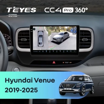 Штатная магнитола Teyes CC4 Pro 360 8/128 Hyundai Venue (2019-2025)