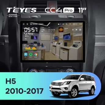 Штатная магнитола Teyes CC4 Pro 8/128 Great Wall Hover H5 (2010-2017) (11")