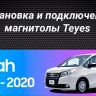 Штатная магнитола Teyes CC3 2K 4/32 Toyota Noah R80 (2014-2020) F1 Правый руль