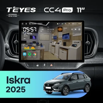 Штатная магнитола Teyes CC4 Pro 8/128 LADA Iskra SW Cross (2025-2026) Тип-A (11")