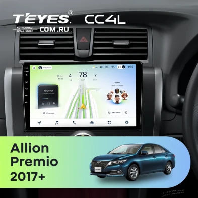 Штатная магнитола Teyes CC4L 6/64 Toyota Allion (2017-2021)