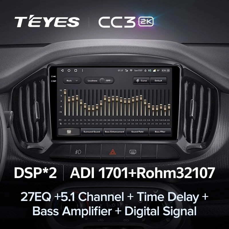 Штатная магнитола Teyes CC3 2K 4/64 Fiat Uno (2014-2020)