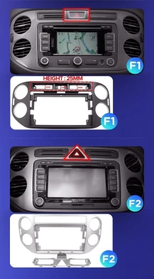 Штатная магнитола Teyes CC3 2K 4/64 Volkswagen Tiguan 1 NF (2006-2017) F2