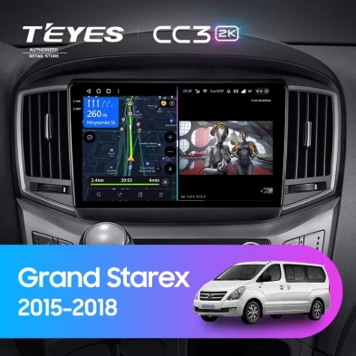 Штатная магнитола Teyes CC3 2K 4/64 Hyundai Grand Starex (2015-2018) F2