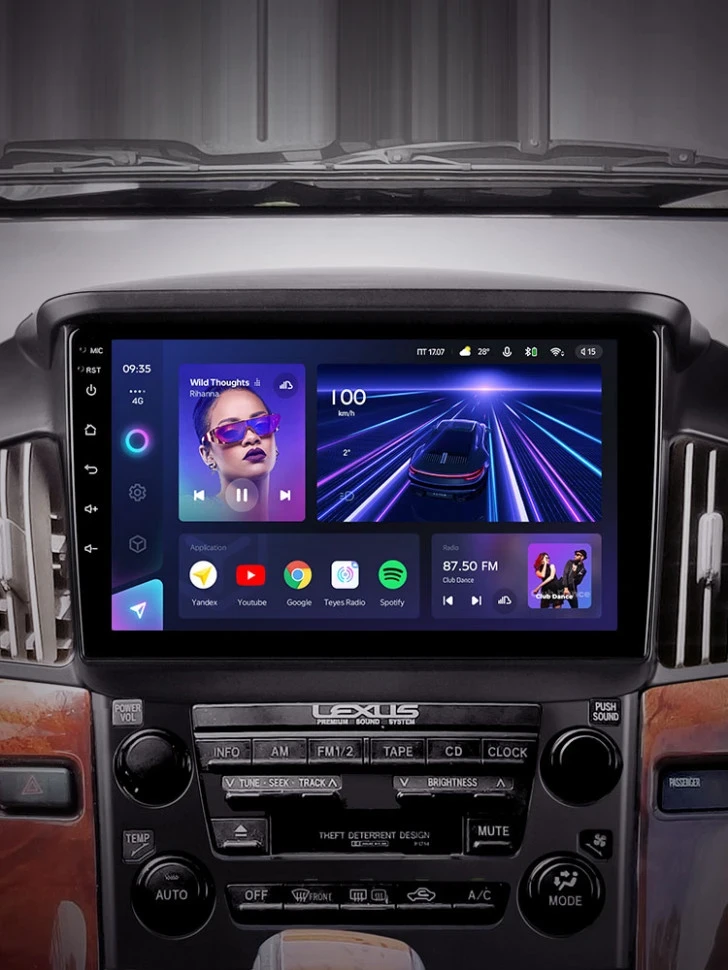 Штатная магнитола Teyes CC3 4/32 Lexus RX300 XU10 (1997-2003) F1