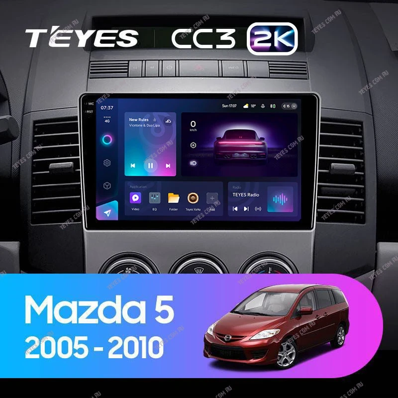 Штатная магнитола Teyes CC3 2K 6/128 Mazda 5 2 CR (2005-2010)