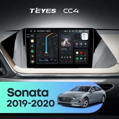 Штатная магнитола Teyes CC4 8/128 Hyundai Sonata DN8 (2019-2020) Тип-B