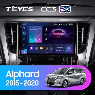 Штатная магнитола Teyes CC3 2K 360 6/128 Toyota Alphard H30 (2015-2020)