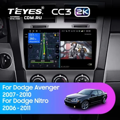 Штатная магнитола Teyes CC3 2K 6/128 Dodge Nitro (2006-2011)