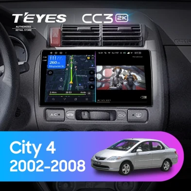 Штатная магнитола Teyes CC3 2K 360 6/128 Honda City 4 (2002-2008)