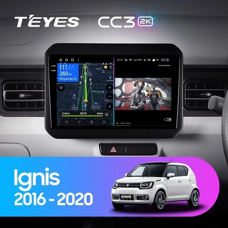 Штатная магнитола Teyes CC3 2K 4/64 Suzuki Ignis (2016-2020)