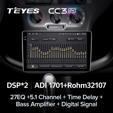 Штатная магнитола Teyes CC3 2K 6/128 Toyota Vitz XP10 (1999-2005) F1