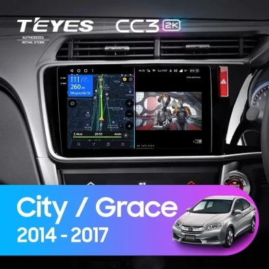 Штатная магнитола Teyes CC3 2K 4/32 Honda Grace (2014-2017) Тип-A Правый руль