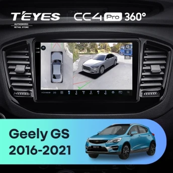 Штатная магнитола Teyes CC4 Pro 360 12/256 Geely GS (2016-2021)