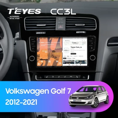 Штатная магнитола Teyes CC3L 4/32 Volkswagen Golf 7 (2012-2021) (с кнопками)