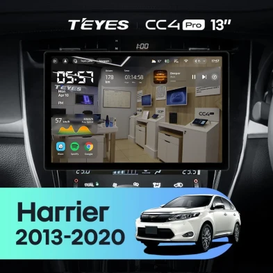 Штатная магнитола Teyes CC4 Pro 8/128 Toyota Harrier XU60 (2013-2020) F1 (13")