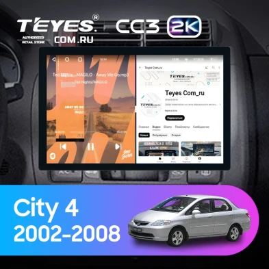 Штатная магнитола Teyes CC3 2K 6/128 Honda City 4 (2002-2008) (11")