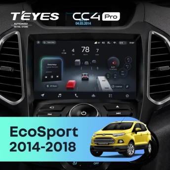 Штатная магнитола Teyes CC4 Pro 8/128 Ford EcoSport (2014-2018) F2