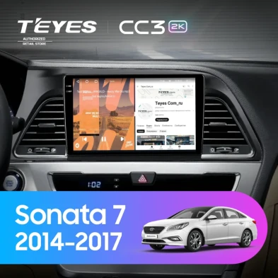 Штатная магнитола Teyes CC3 2K 360 6/128 Hyundai Sonata 7 LF (2014-2017)