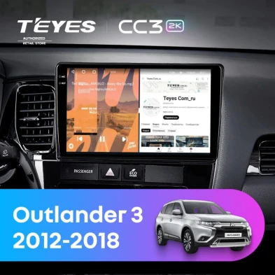 Штатная магнитола Teyes CC3L 4/32 Mitsubishi Outlander 3 (2012-2018) Тип-A