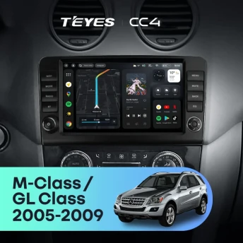 Штатная магнитола Teyes CC4 8/128 Mercedes-Benz ML-Class X164 (2005-2009) F2