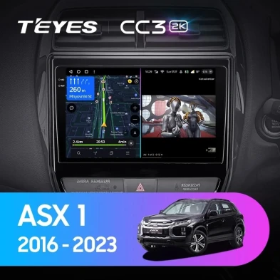 Штатная магнитола Teyes CC3 2K 360 6/128 Mitsubishi ASX (2016-2026) Тип-A Правый руль