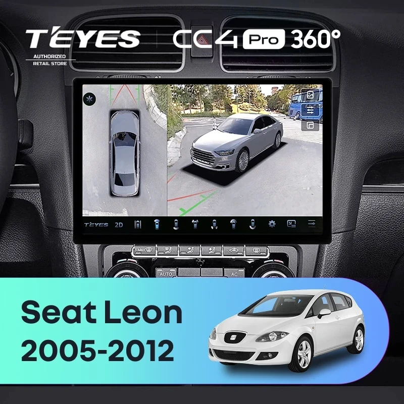 Штатная магнитола Teyes CC4 Pro 360 8/128 Seat Leon (2005-2012) (11")