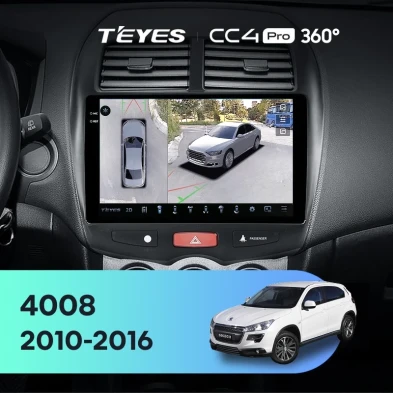 Штатная магнитола Teyes CC4 Pro 360 12/256 Peugeot 4008 (2010-2016) Тип-B