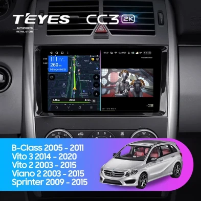 Штатная магнитола Teyes CC3 2K 360 6/128 Mercedes-Benz Viano W639\W447 (2003-2022)