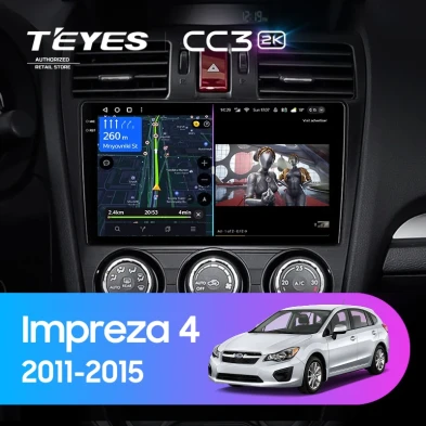 Штатная магнитола Teyes CC3 2K 6/128 Subaru Impreza 4 (2011-2015) Тип-B