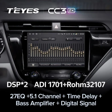Штатная магнитола Teyes CC3 2K 4/32 Toyota Camry 8 XV 70 (2017-2020) F1