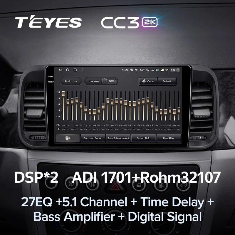 Штатная магнитола Teyes CC3 2K 6/128 Brilliance M2 (BS4) (2006-2010)