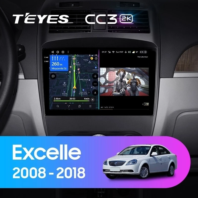 Штатная магнитола Teyes CC3 2K 6/128 Buick Excelle (2008-2018)