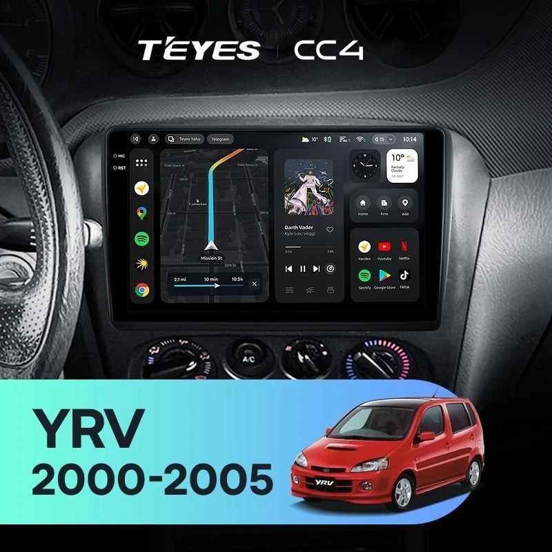 Штатная магнитола Teyes CC4 8/128 Mitsubishi Galant 9 (2003-2012)