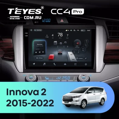 Штатная магнитола Teyes CC4 Pro 12/256 Toyota Innova 2 (2015-2022) Правый руль
