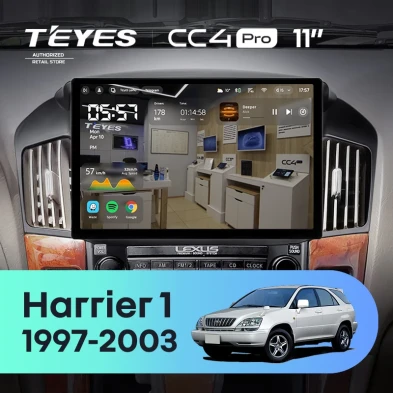 Штатная магнитола Teyes CC4 Pro 12/256 Toyota Harrier 1 (XU10) (1997-2003) F1 (11")