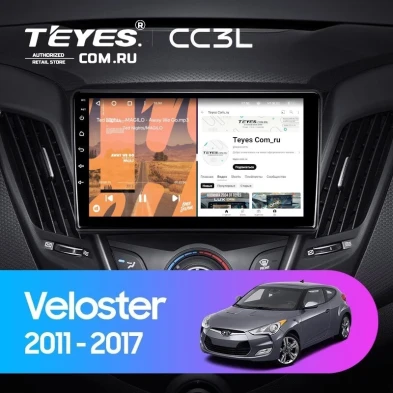 Штатная магнитола Teyes CC3L 4/64 Hyundai Veloster FS (2011-2017) Тип-B