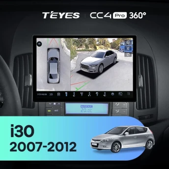 Штатная магнитола Teyes CC4 Pro 360 8/128 Hyundai i30 1 FD (2007-2012) F2 (11")