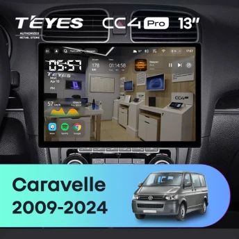 Штатная магнитола Teyes CC4 Pro 12/256 Volkswagen Caravelle (2009-2024) (13")