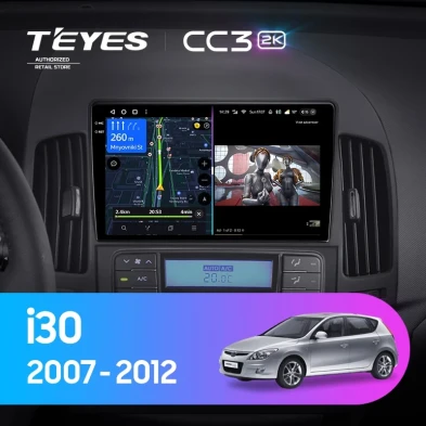 Штатная магнитола Teyes CC3 2K 360 6/128 Hyundai i30 1 FD (2007-2012) F2