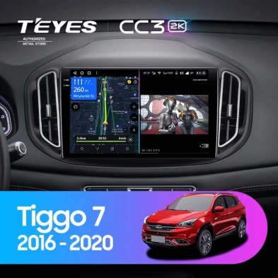 Штатная магнитола Teyes CC3 2K 360 6/128 Chery Tiggo 7 (2016-2020) F2