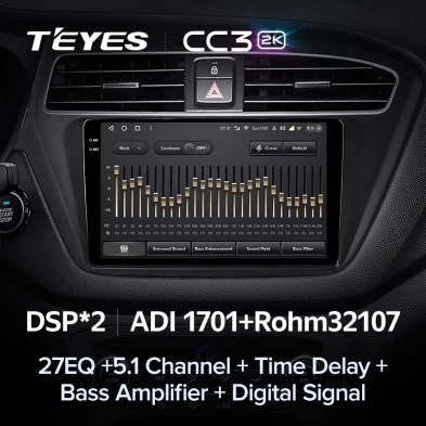 Штатная магнитола Teyes CC3 2K 4/64 Hyundai i20 2 GB (2018-2020)