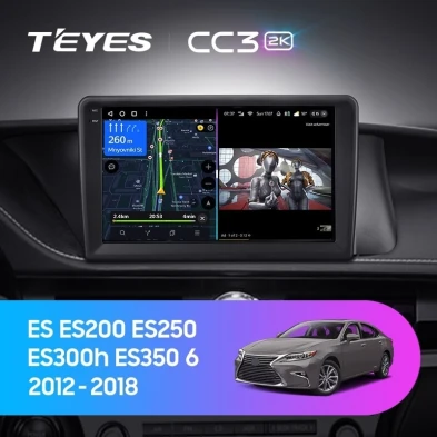 Штатная магнитола Teyes CC3 2K 4/32 Lexus ES ES200 ES250 ES300h ES350 XV60 VI (2012-2018) Тип-A